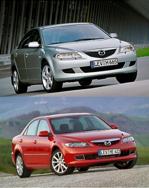Спустя три года после появления модели, в 2005-м, внешность Mazda6 первого поколения подвергли…