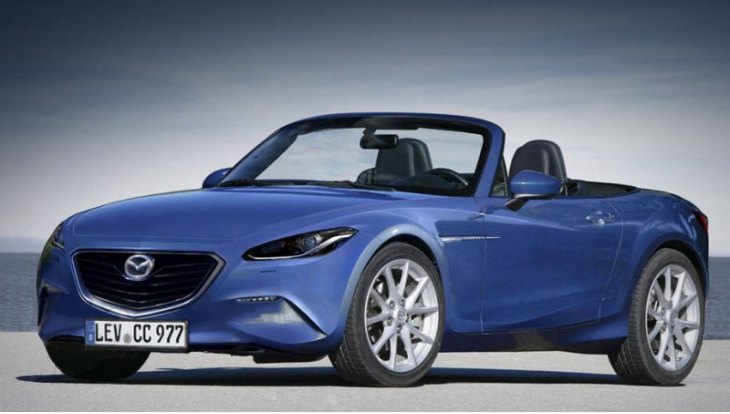 Официальных изображений нового родстера Mazda MX-5 пока нет. Перед вами рендер, подготовленный…