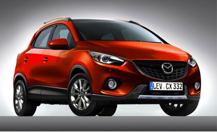 Компакт Mazda CX-3 пока живет в фантазиях художников. Эту иллюстрацию нарисовали в издании Auto…