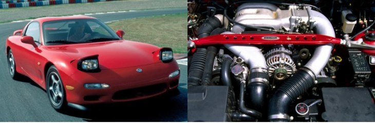 Агрегат 13B-REW от двухдверки Mazda RX-7 (третье поколение, 1991−2003 гг.) оснащался двойным…