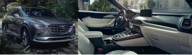 Mazda CX-9 в исполнении Signature выделяется решеткой радиатора цвета Titanium Grey, новыми…