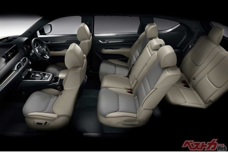 Интерьер кроссовера Mazda CX-8
