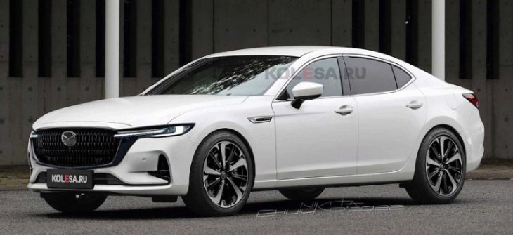 Опубликован неофициальный рендер на седан Mazda6 нового поколения