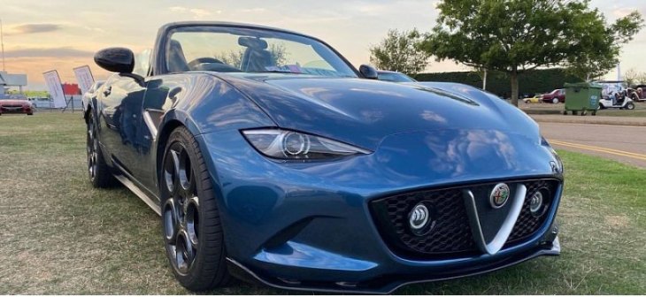 Этот родстер Alfa Romeo Spiata был основан на Mazda MX-5 Miata