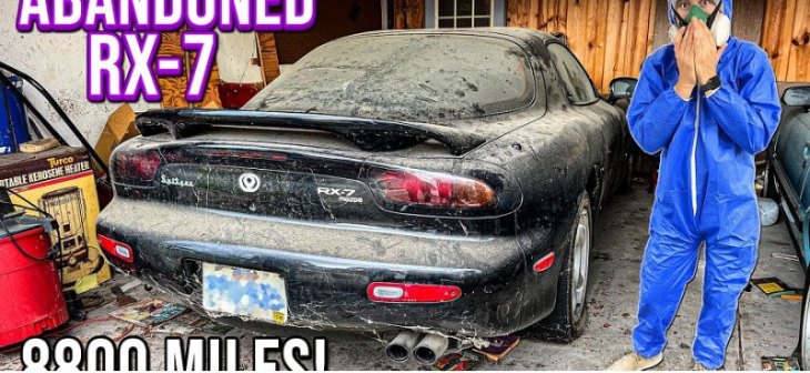 Эта Mazda RX-7 впервые за 23 года была полностью помыта