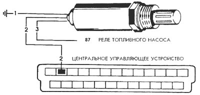 Рис. 85. Электросхема подключения лямбда зонда
