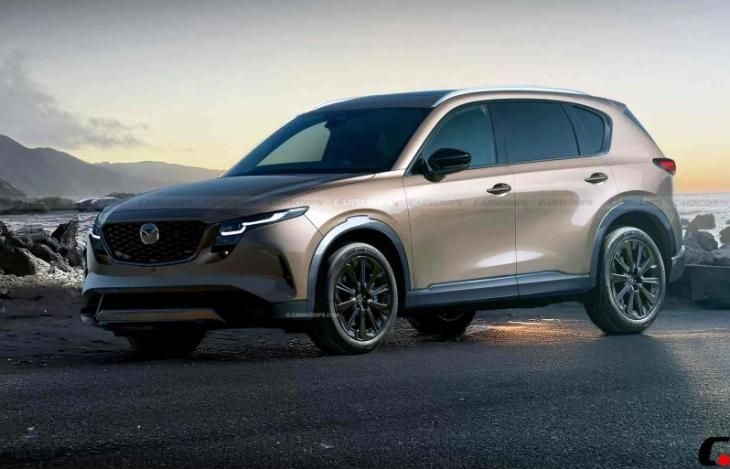 Неофициальный рендер нового поколения Mazda CX-5 (CarsCoops)