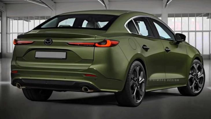 Спекулятивный рендер обновленной Mazda3 в кузове седан