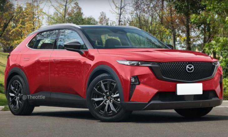Неофициальный рендер нового кроссовера Mazda CX-6e (Theottle)