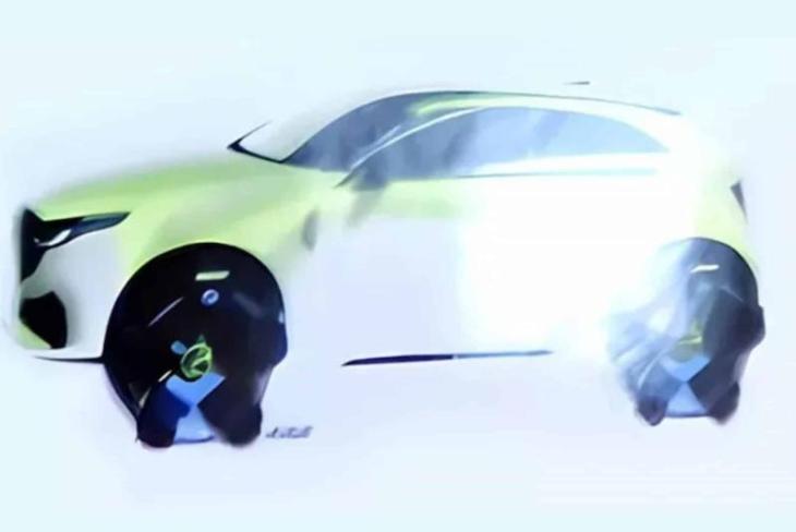 Официальный скетч нового маленького кроссовера Mazda