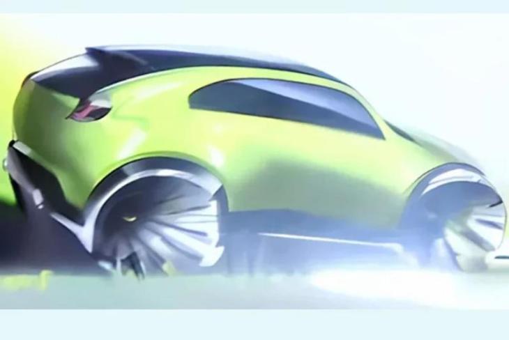 Официальный скетч нового маленького кроссовера Mazda