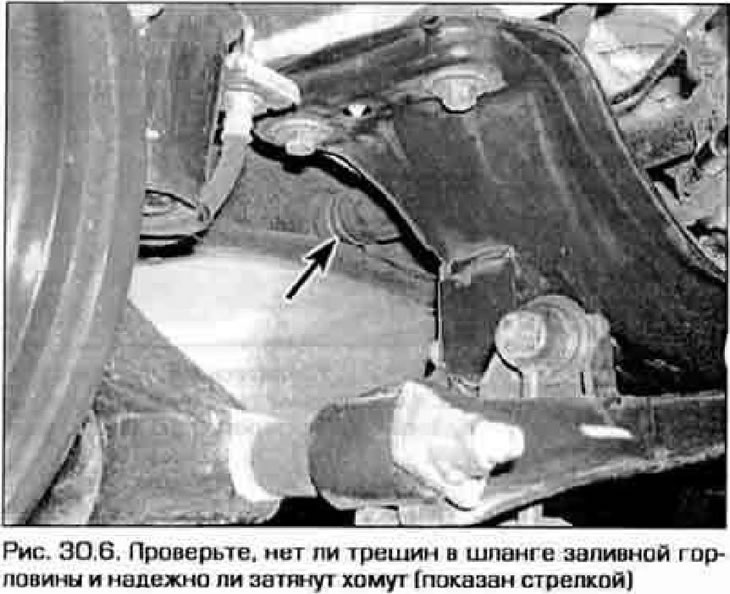 6. Прегледајте резервоар за гориво и грло за пуњење да ли има рупа, пукотина и других оштећења.…