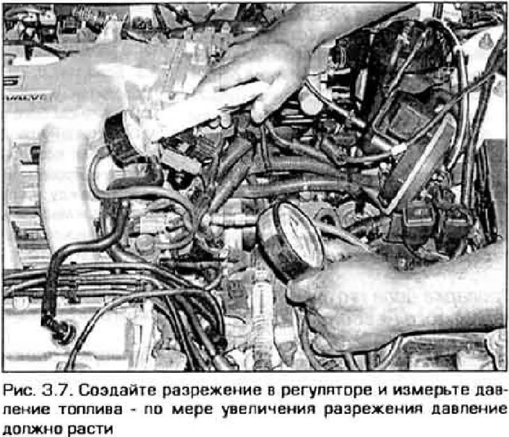 7. Ако се притисак не повећа приликом одвајања вакуумског црева, повежите ручну вакуумску пумпу са…