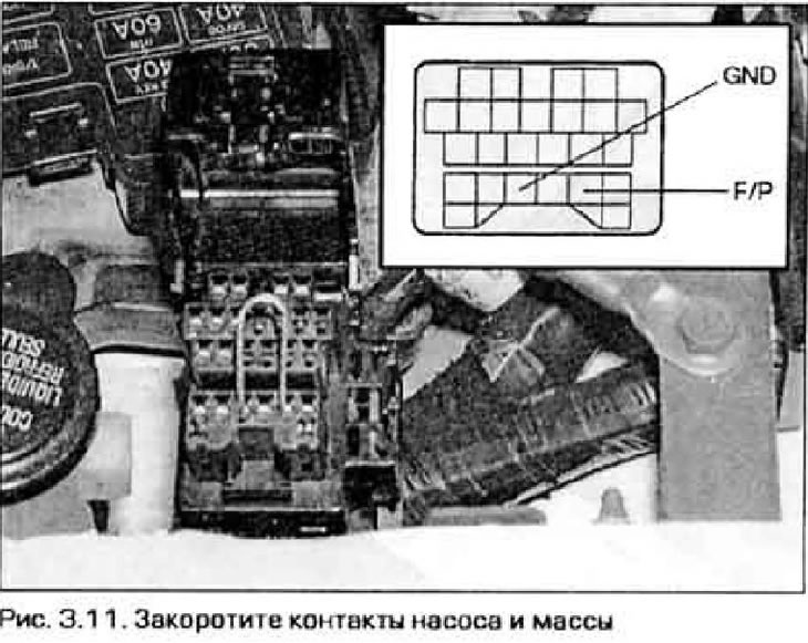 11. Ако пумпа и даље не ради, скините поклопац са дијагностичког конектора у моторном простору и…