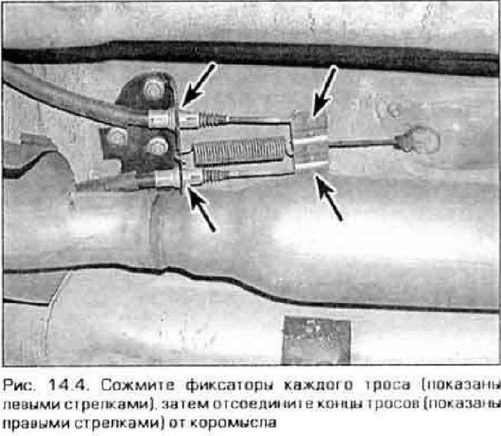 4. Откачете предния край на жилото от кобилицата, след това стиснете скобите и прокарайте жилото…