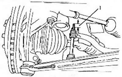 Рис. 14. К установке стабилизатора поперечной устойчивости (см. текст).