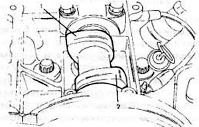 Рис. 77. Положение кулачков впускного (1) и выпускного (2) клапана, если поршень первого цилиндра…