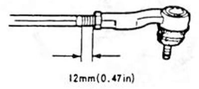 Рис.214. Длина резьбы (12 мм) должна поддерживаться после навинчивания нового наконечника…
