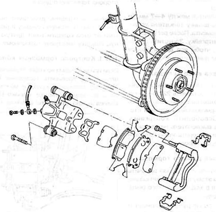 Рис.218. Отдельные детали тормозной колодки