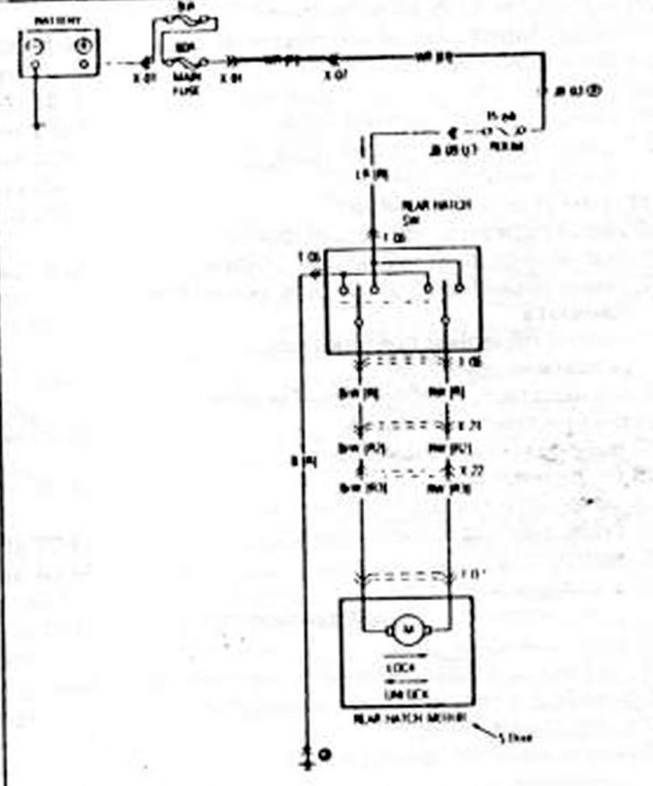 Задняя дверь (5 дверей)