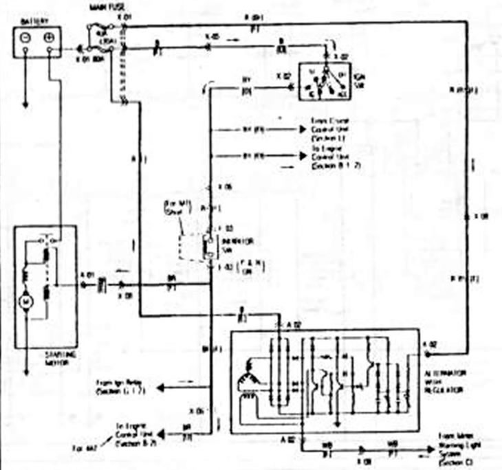 Схема стартера. Установка зарядного тока