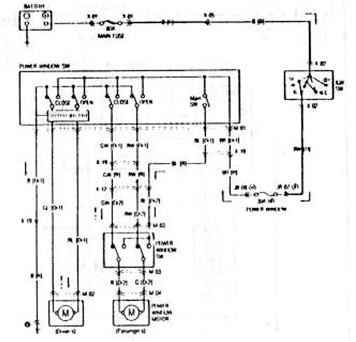 Электрический подъем стекла (2 двери)