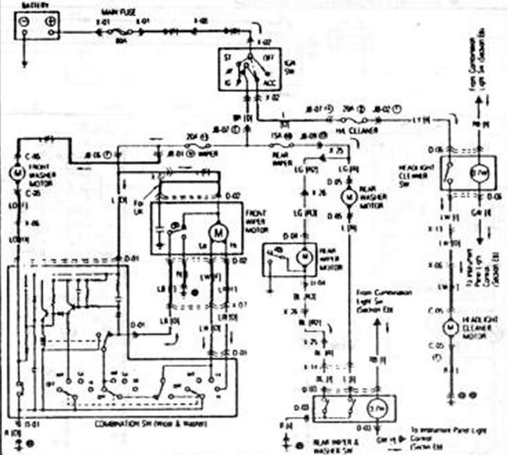 Передний стеклоочиститель и система стеклоомывателя. Задний стеклоочиститель и система…