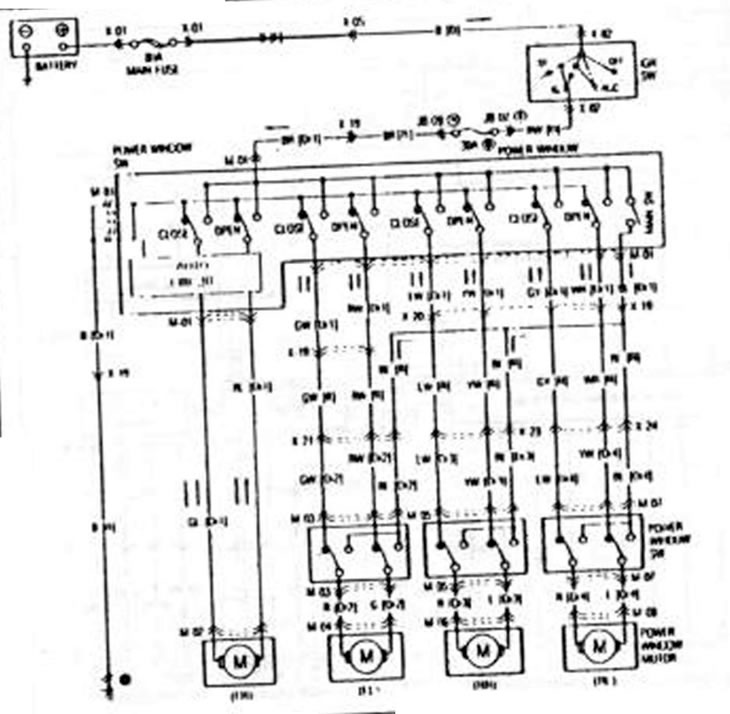 Электрический подъем стекла (4 и 5 дверей)