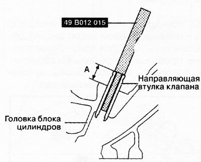 3. Using a drift, drive in the new valve guide bushing from the camshaft side so that the…