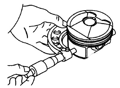 1. Мікрометр виміряти зовнішній діаметр поршня в 8 мм від краю спідниці поршня (область спідниці…