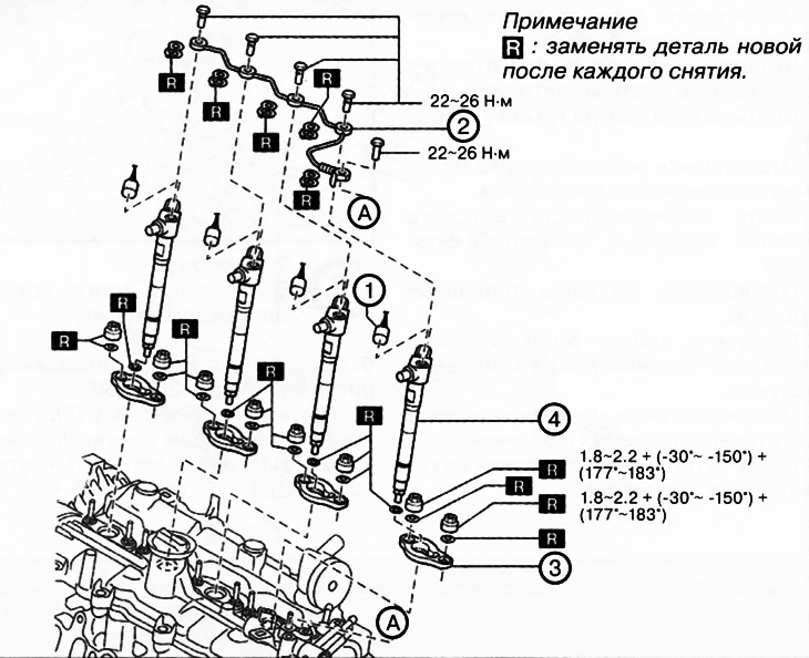 PY01T3250 Форсунка Mazda CX-5 2012- 2016 PY01-T3250 купить бу Z200586 - iZAP24