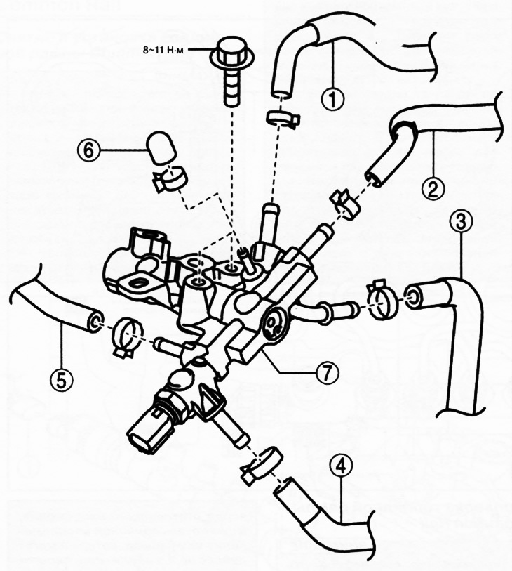 1. Основен маркуч за гориво.