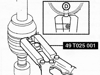 20. Обжать большой хомут пыльника со стороны колеса с помощью специального инструмента. Убедиться в…