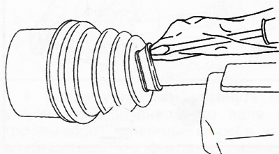 31. Выпустить весь воздух из пыльников, осторожно приподняв края малого диаметра каждого пыльника…