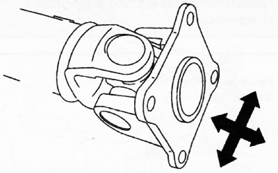 2. Проверить наличие люфта и легкость вращения карданного шарнира, поворачивая его в направлении…
