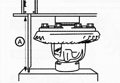 18. Поставите кућиште диференцијала са спољним прстеновима бочних лежајева на равну површину као…