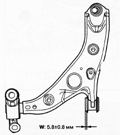 После установки втулки нижнего рычага передней подвески убедиться в том, что она установлена, как…