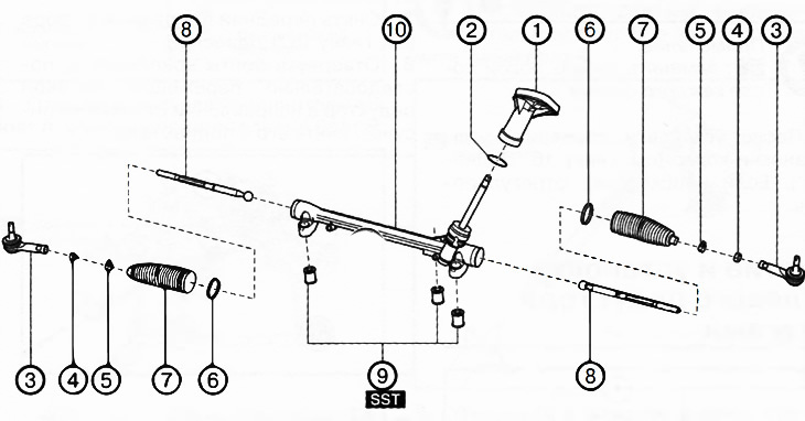 1. Пылезащитная крышка.