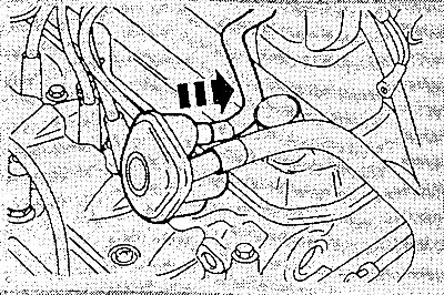 Проверить плотность посадки шлангов вентиляции двигателя на крышке, для чего слегка потянуть за…