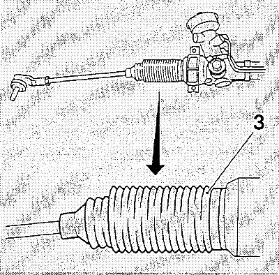 Осветить резиновые чехлы (3) слева и справа и проверить их на наличие повреждений, обращая при этом…