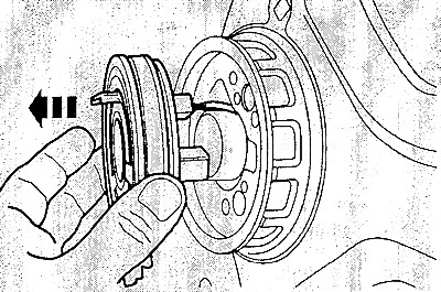 Вынуть витую пружину.