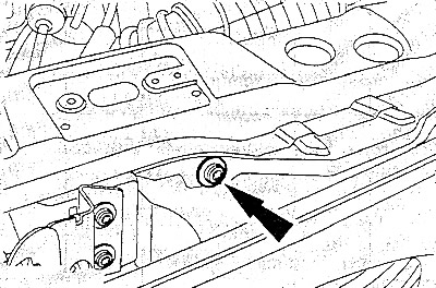 Выкрутить один болт резонатора.