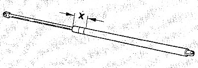 Внимание: Если газовый амортизатор заменяется, то нужно перед утилизацией выпустить газ из старого…