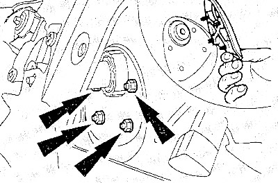 Открутить гайки облицовки цилиндра замка.