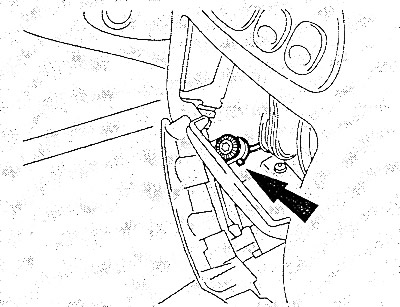 Отцепить вал управления распределением воздуха и вынуть блок управления.