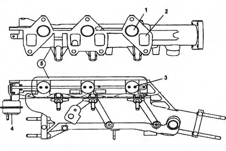 Система изменения интенсивности потока воздуха на впуске VSC.