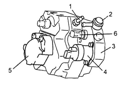 1 - штуцер возврата топлива,
