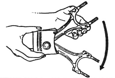 1. Проверьте посадку соединения «поршень - поршневой палец». Если шатун не опускается под…