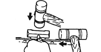 Внимание: работая любым инструментом, как рычагом, можно легко поцарапать привалочную поверхность…