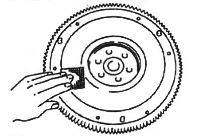 Примечание: небольшие царапины на маховике или следы перегрева необходимо ударить при помощи…